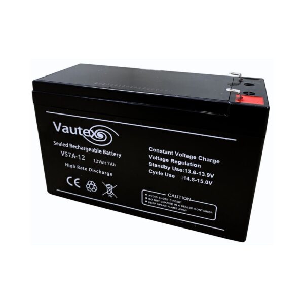 12V 7Ah sealed lead acid SLA gate motor backup battery